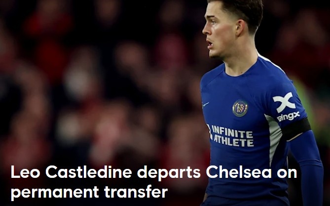 开云体育-官方：20岁切尔西青训球员卡斯尔代恩加盟英冠球队米德尔斯堡